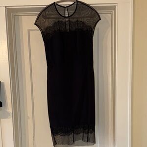 Etcetera Black Lace Midi Dress